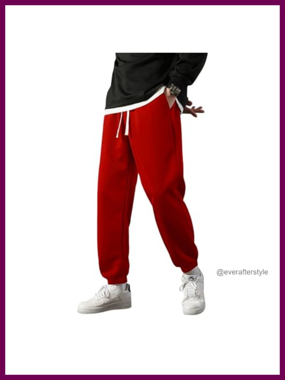 Men's Slim Fit Sweatpants Drawstring Joggers Running Gym Pants